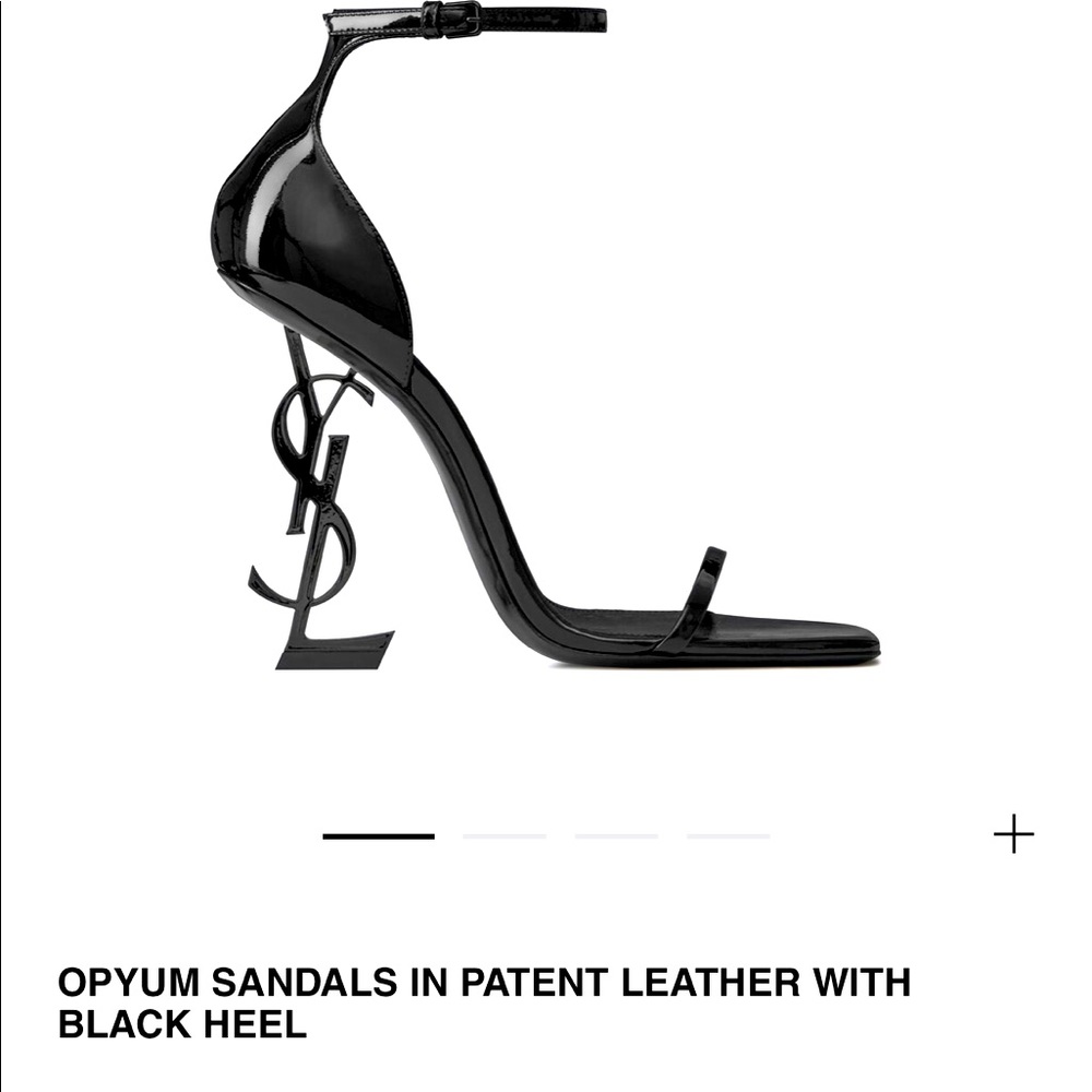 YSL Patent leather Opyum Sandals Size 41.5 w/o box.